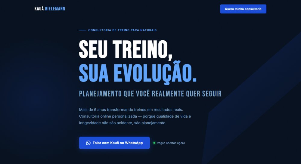 Landing page Kauã Bielemann